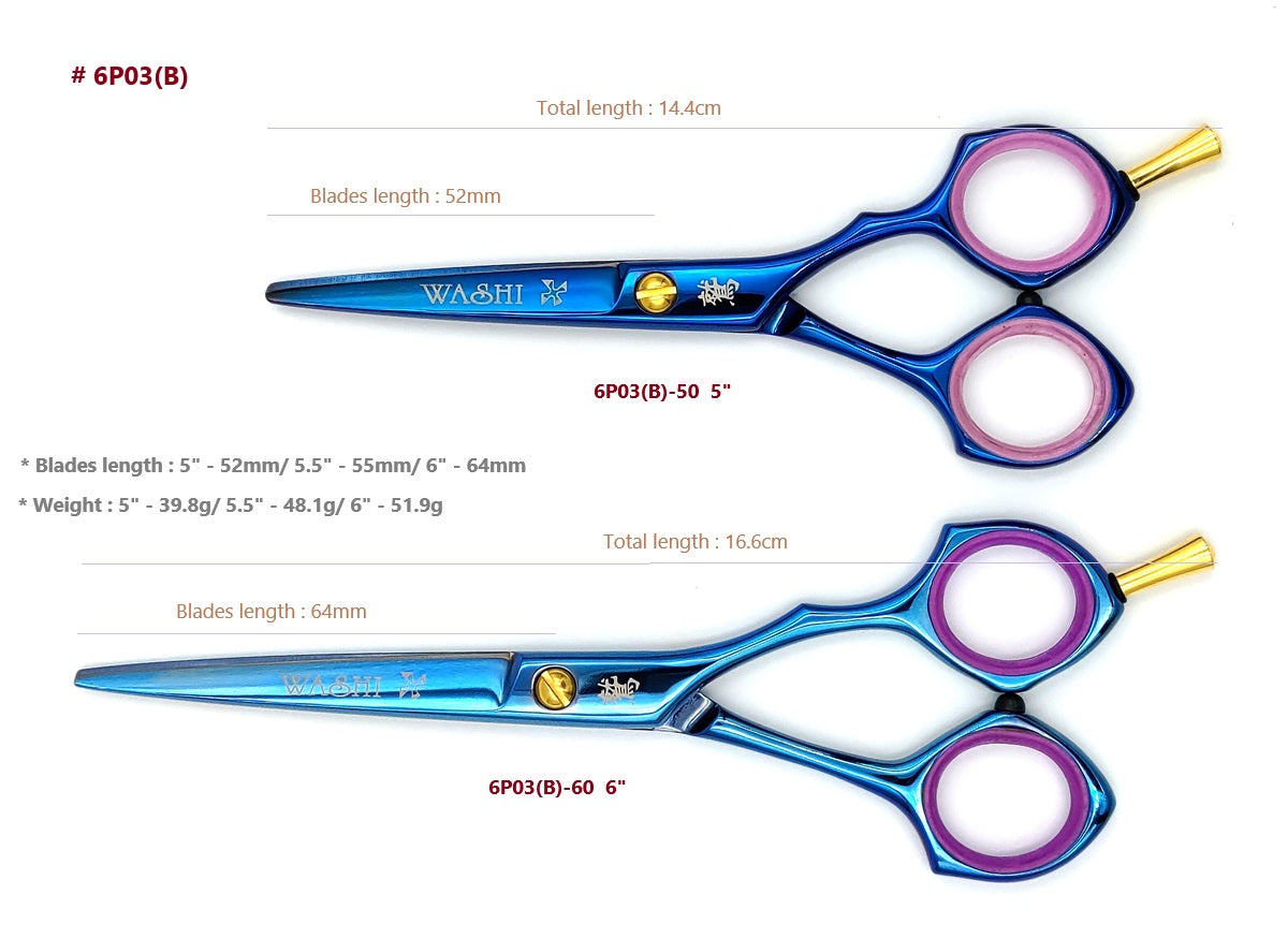 Hair-Scissors with color no. 6P03(B)