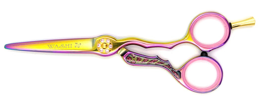 Hair Scissors with color no. GO(GR)
