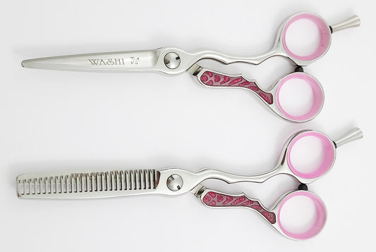 Matching Set Scissors : GO(F)-set-pink + flat square screw