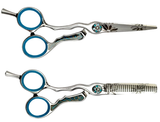 Matching Set Scissors : LGO(F)-set-blue decor